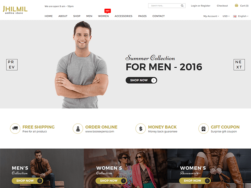 eCommerce HTML Template - Jhilmil
