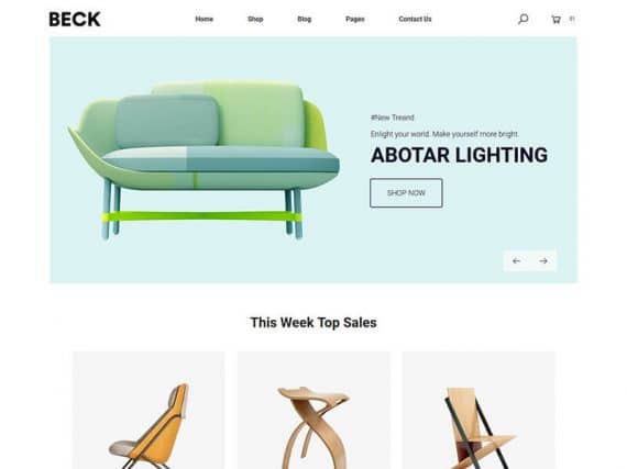 Beck – Furniture Store HTML Template
