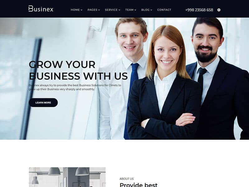 Businex – Corporate Business HTML Template