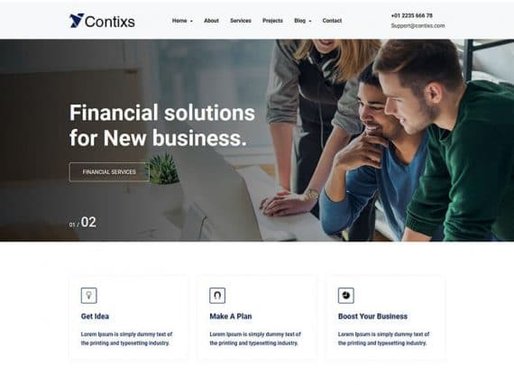 Contixs - Business Consulting HTML Template