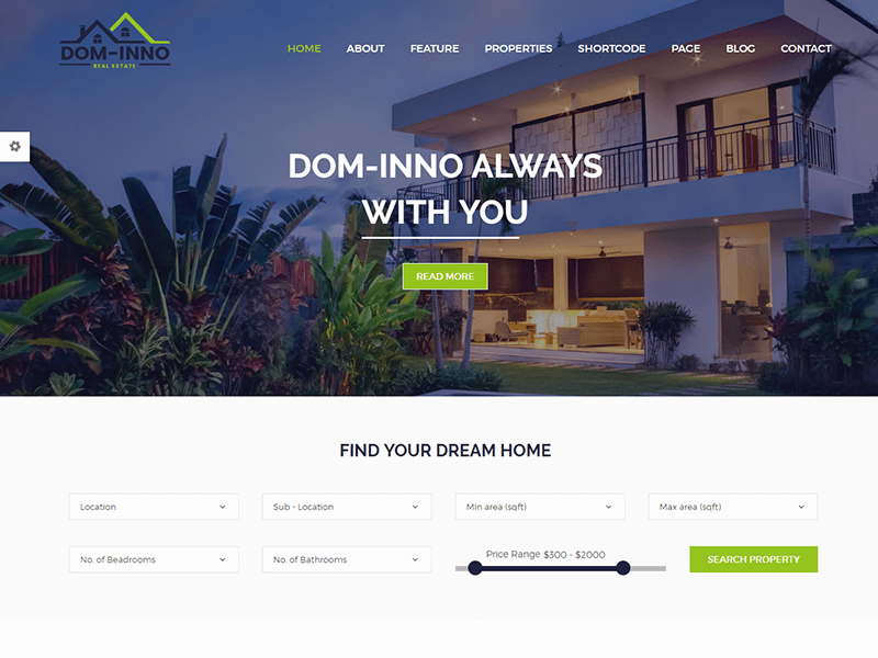 Dominno - Real Estate HTML Template