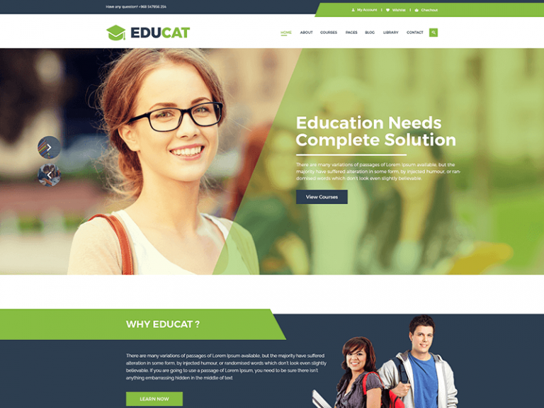 Educat – Education HTML Template + RTL - Bootstrap Templates