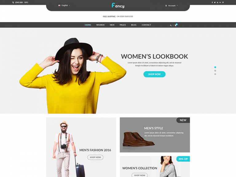 Fancy - Fashion HTML Template - Bootstrap Templates