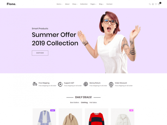 Flone - Clean, Minimal eCommerce HTML Template