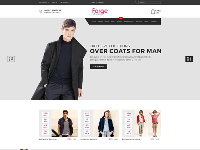 Forge - Fashion Store HTML Template
