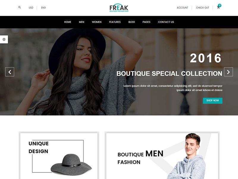 Freak - Fashion HTML Template