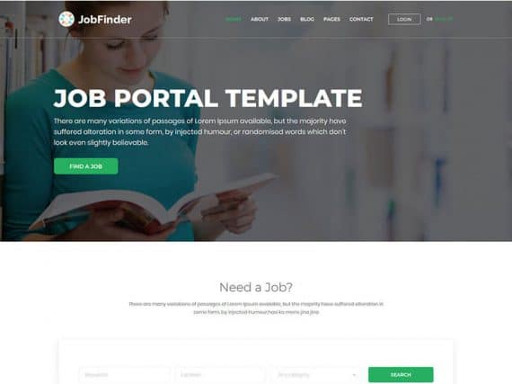 Jobfinder - JobBoard Bootstrap Template
