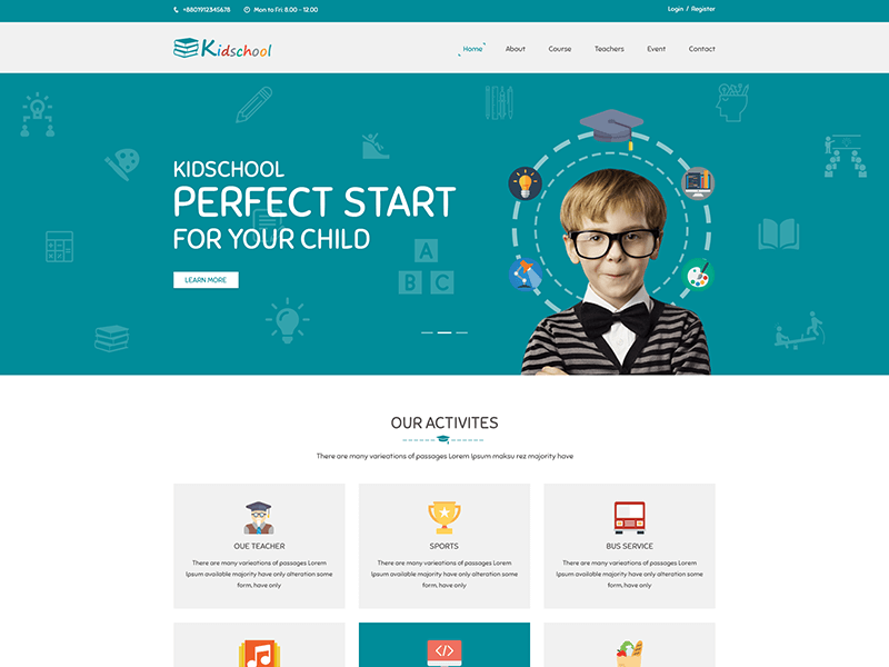 Kidschool - Education HTML Template