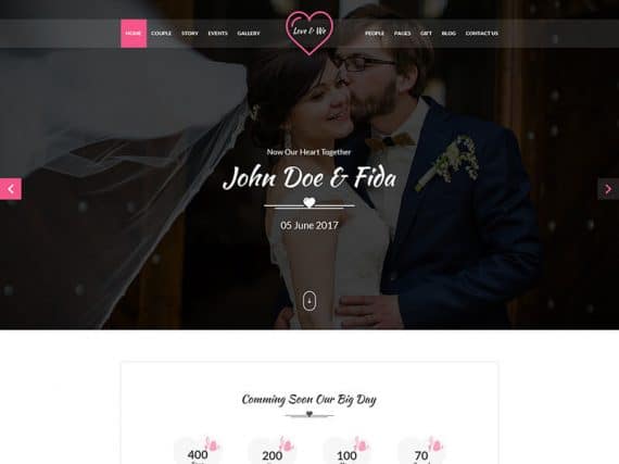 Love & We - Wedding HTML Template