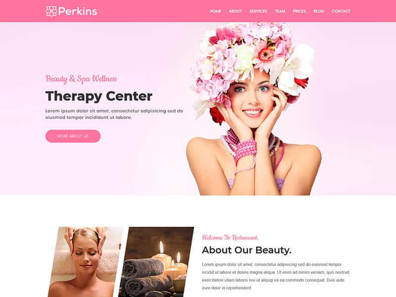 Perkins - Body & Spa Service HTML Template