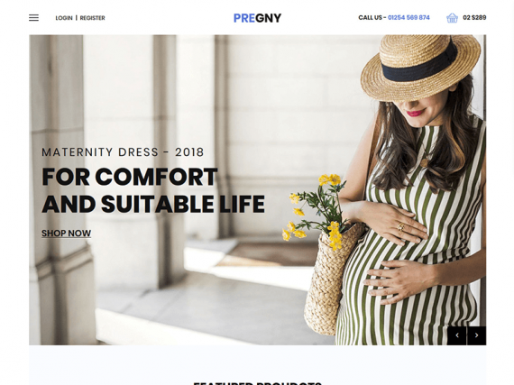 Pregny - Maternity Shop HTML Template