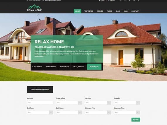 Relax Home - Real Estate HTML Template