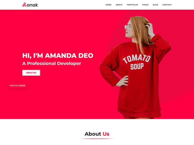 Ronok - Portfolio HTML Template