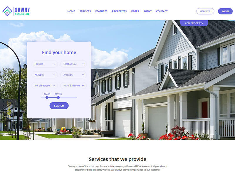 Swany - Real Estate Bootstrap Template