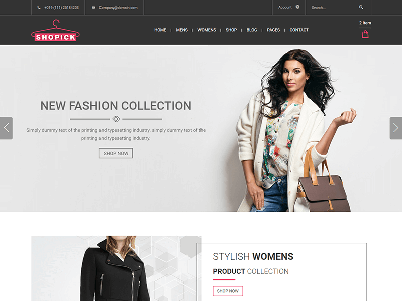 Shopick - Fashion Store HTML Template