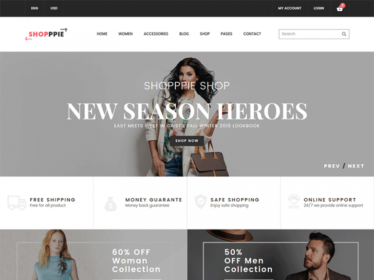 eCommerce HTML Template - Shopppie - Bootstrap Templates image.