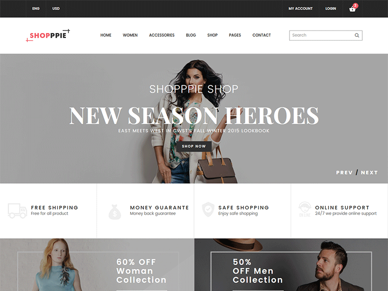 eCommerce HTML Template - Shopppie