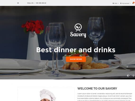 Savory – Restaurant HTML Template