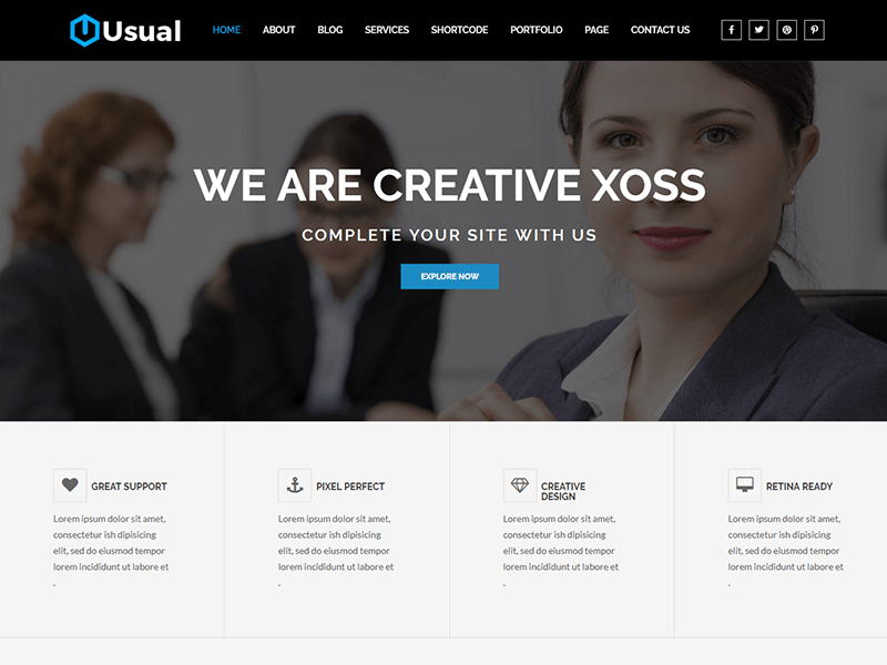 Usual - Corporate Business HTML5 Template
