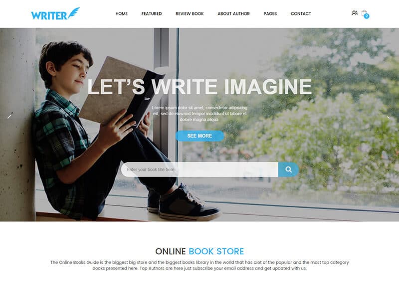 Writer – eCommerce Bootstrap Template