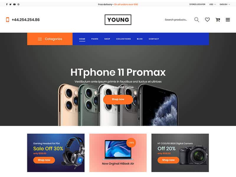 Young - Multipurpose eCommerce HTML Template