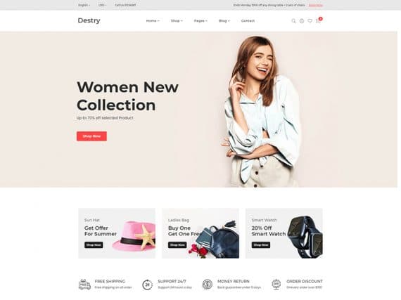 Flone - Clean, Minimal eCommerce HTML Template - Bootstrap Templates